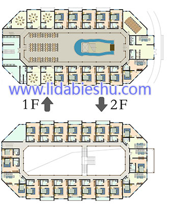 度假酒店平面图